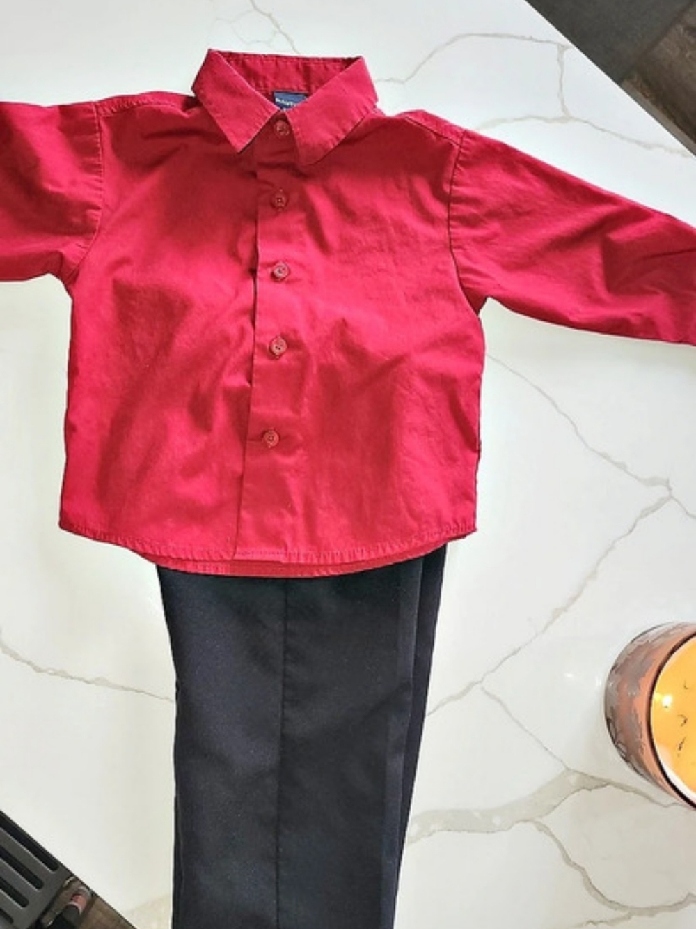 Nautica 2 Piece Set Boys Size 3T Red & Black Set Like New